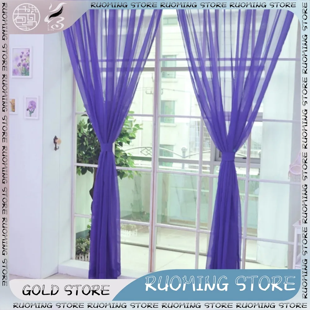 1 Pc Rod Pocket Pure Color Rainbow Tulle Curtain Sheer Voile Fabric Curtains for Modern Bedroom & Living Room and Wedding Decor
1 Pc Rod Pocket Pure Color Rainbow Tulle Curtain Sheer Voile Fabric Curtains for Modern Bedroom & Living Room and Wedding Decor