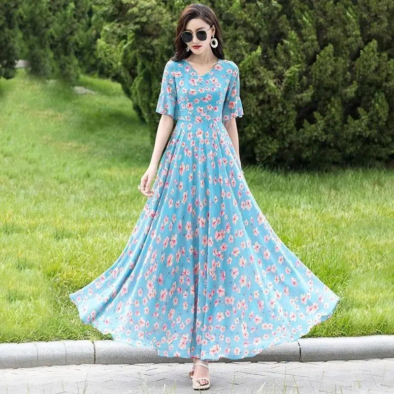 Summer Clothes For Women Vintage Party Chiffon Dress Formal Casual Elegant Dress Fashion Long 2024 New Prom Dresses
Summer Clothes For Women Vintage Party Chiffon Dress Formal Casual Elegant Dress Fashion Long 2024 New Prom Dresses