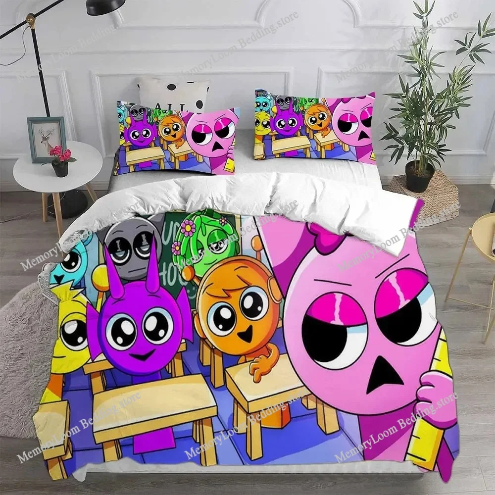 New Sprunki Bedding Set Single Twin Full Queen King Size Bed Set Aldult Kid Bedroom Duvetcover Sets Anime Parure De Lit Bed
New Sprunki Bedding Set Single Twin Full Queen King Size Bed Set Aldult Kid Bedroom Duvetcover Sets Anime Parure De Lit Bed