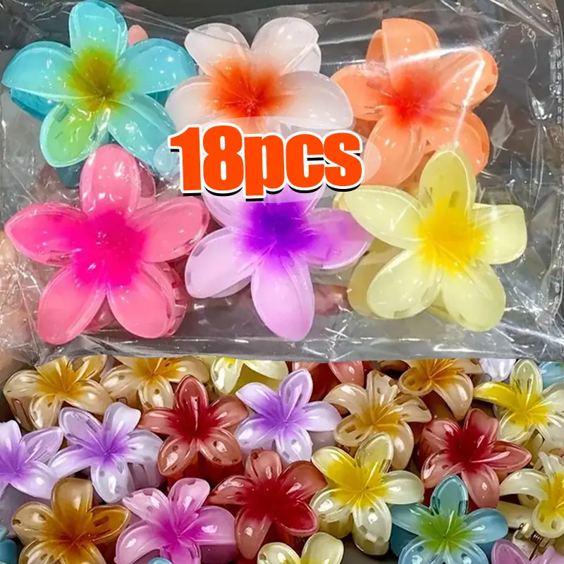 18pcs B Hair Claws - 18pcs Set, Large Mixed Color Flower Hair Clips, Plastic Shark Clips for Updos, Hair Accessories for Women
18pcs B Hair Claws - 18pcs Set, Large Mixed Color Flower Hair Clips, Plastic Shark Clips for Updos, Hair Accessories for Women