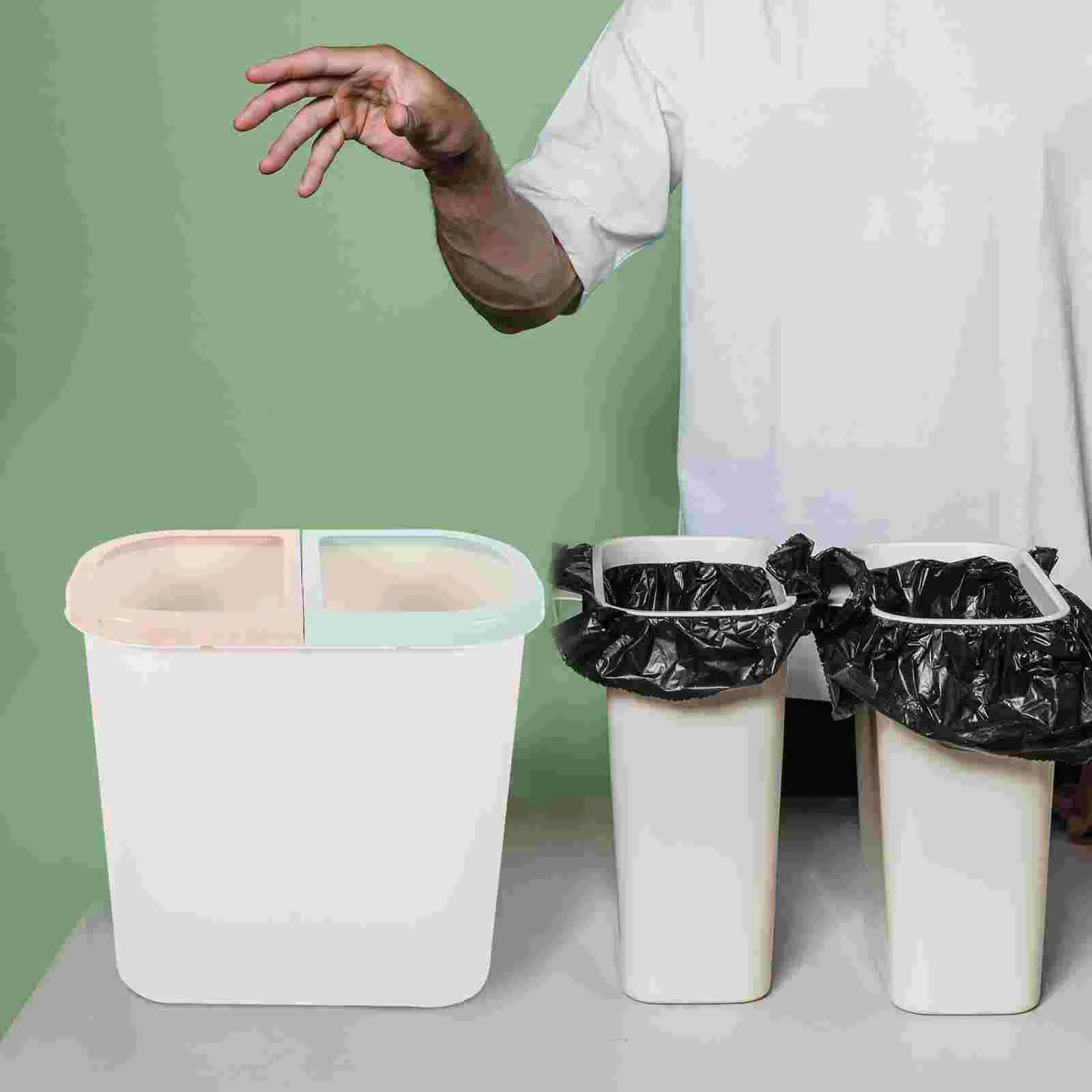 Sorting Trash Can Waste Bin Mini Dust Barrel Garbage Black Double Small Compartment
Sorting Trash Can Waste Bin Mini Dust Barrel Garbage Black Double Small Compartment