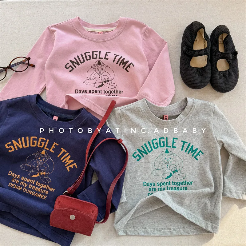 2025 Spring New Children Long Sleeve T Shirts Fashion Letter Print Girls Tee Loose Baby Casual Tops Kids Cartoon T Shirt
2025 Spring New Children Long Sleeve T Shirts Fashion Letter Print Girls Tee Loose Baby Casual Tops Kids Cartoon T Shirt