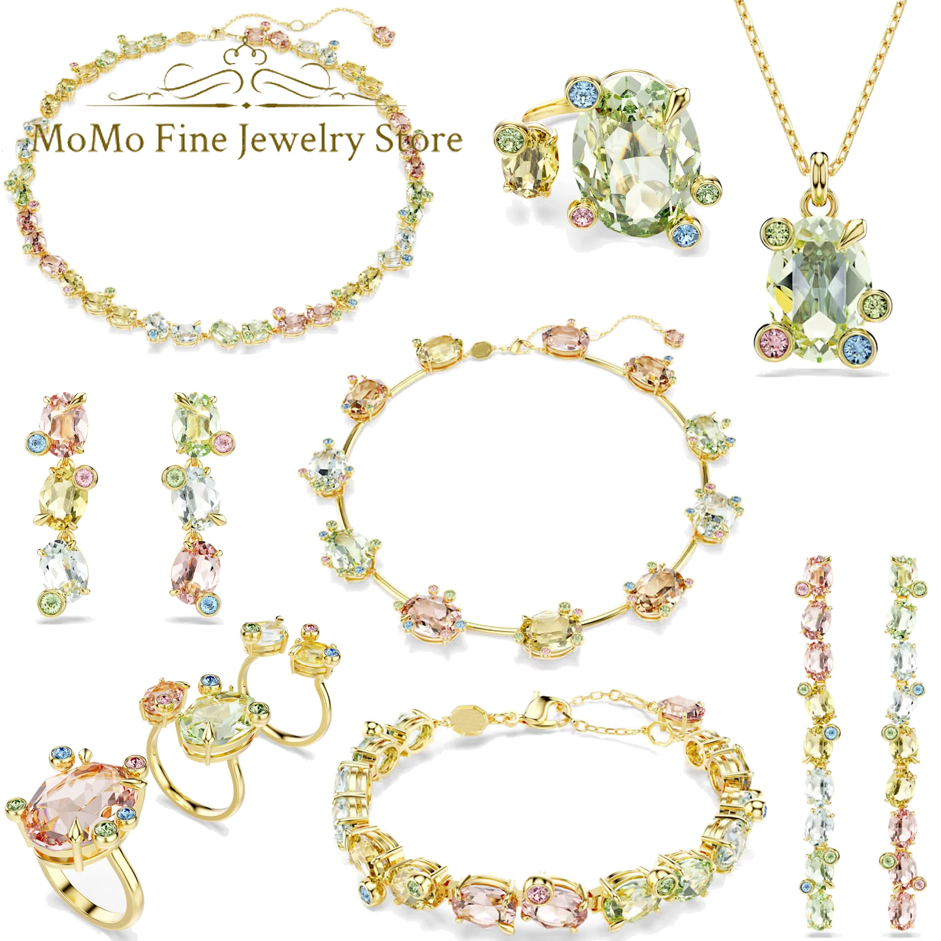 Original 2025 New Fine Jewelry Set Charming Green Candy Crystal Fashion Necklace Bracelet Earrings for Women Romantic Party Gift
Original 2025 New Fine Jewelry Set Charming Green Candy Crystal Fashion Necklace Bracelet Earrings for Women Romantic Party Gift