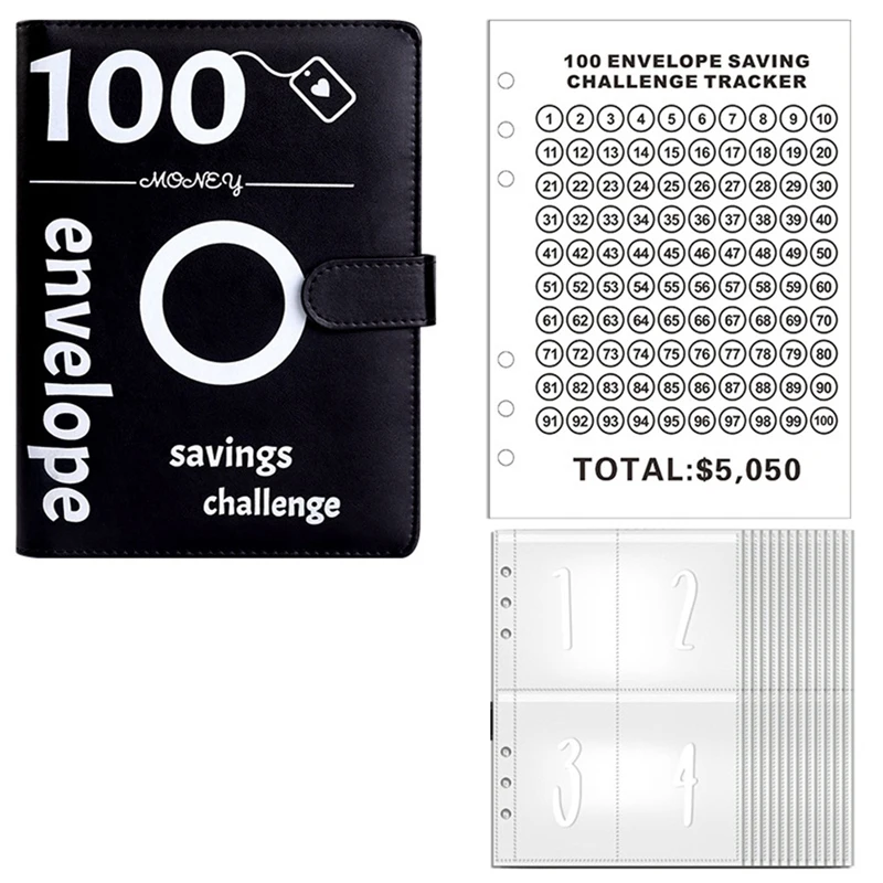 100 Envelopes Money Saving Challenge, 100 Envelope Challenge Binder, Money Saving Binder, Budget Book
100 Envelopes Money Saving Challenge, 100 Envelope Challenge Binder, Money Saving Binder, Budget Book