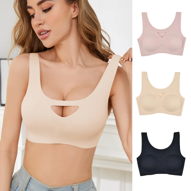 Thin Ice Silk Sports Bra Women's Underwear Breathable Comfortable Large Size Home Clothes Light Sporty Style with Steel Ring
Thin Ice Silk Sports Bra Women's Underwear Breathable Comfortable Large Size Home Clothes Light Sporty Style with Steel Ring