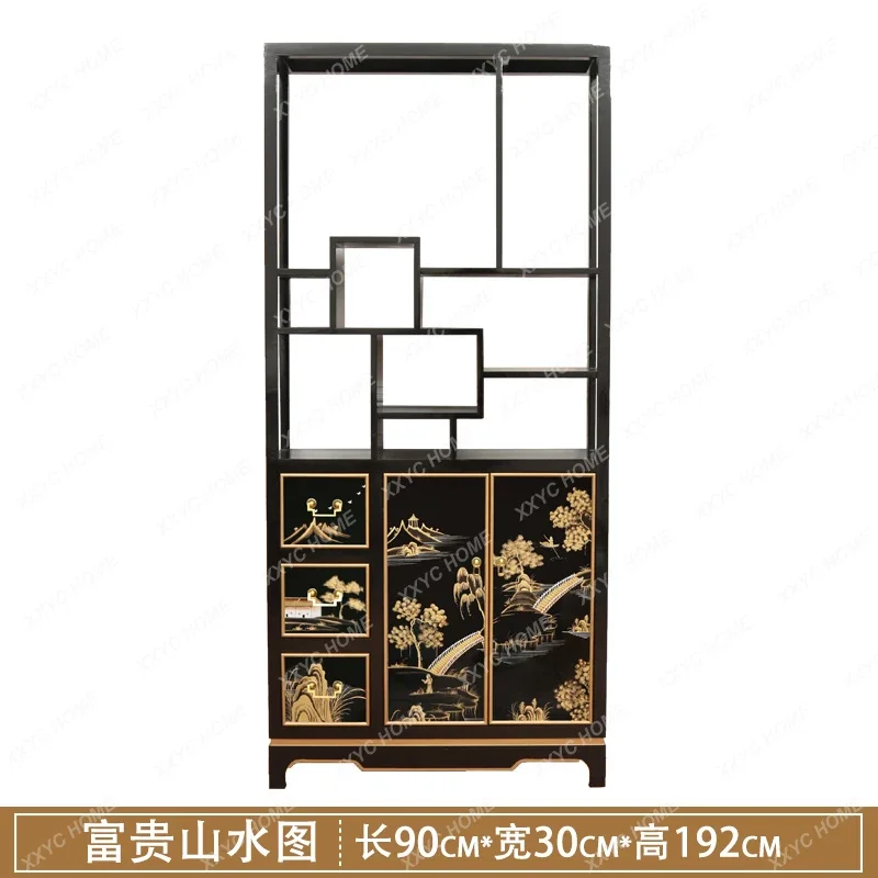 A Floor-to-ceiling shelves Solid wood narrow and thin living room partition bedroom New Chinese-style shelves
A Floor-to-ceiling shelves Solid wood narrow and thin living room partition bedroom New Chinese-style shelves