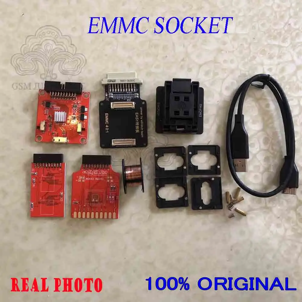 EMMC Booster Tool with EMMC Socket Device, Support EMMC Box, Easy Jtag Plus, UFI Box, AFT Box, Medusa Pro Box, Newest
EMMC Booster Tool with EMMC Socket Device, Support EMMC Box, Easy Jtag Plus, UFI Box, AFT Box, Medusa Pro Box, Newest