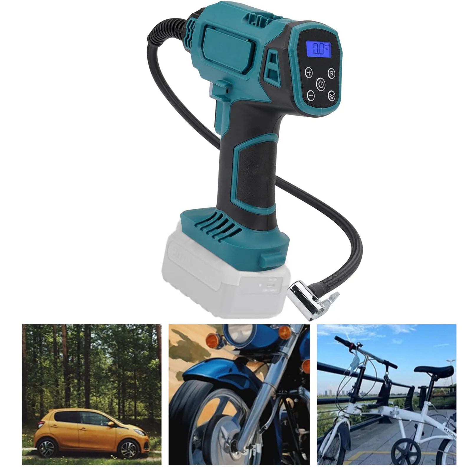 120PSI Car Air Pump Digital Display Multifunctional Cordless Portable Tire Pump for BL1820 BL1830 BL1840 BL1850 BL1860 Tire Pump
120PSI Car Air Pump Digital Display Multifunctional Cordless Portable Tire Pump for BL1820 BL1830 BL1840 BL1850 BL1860 Tire Pump