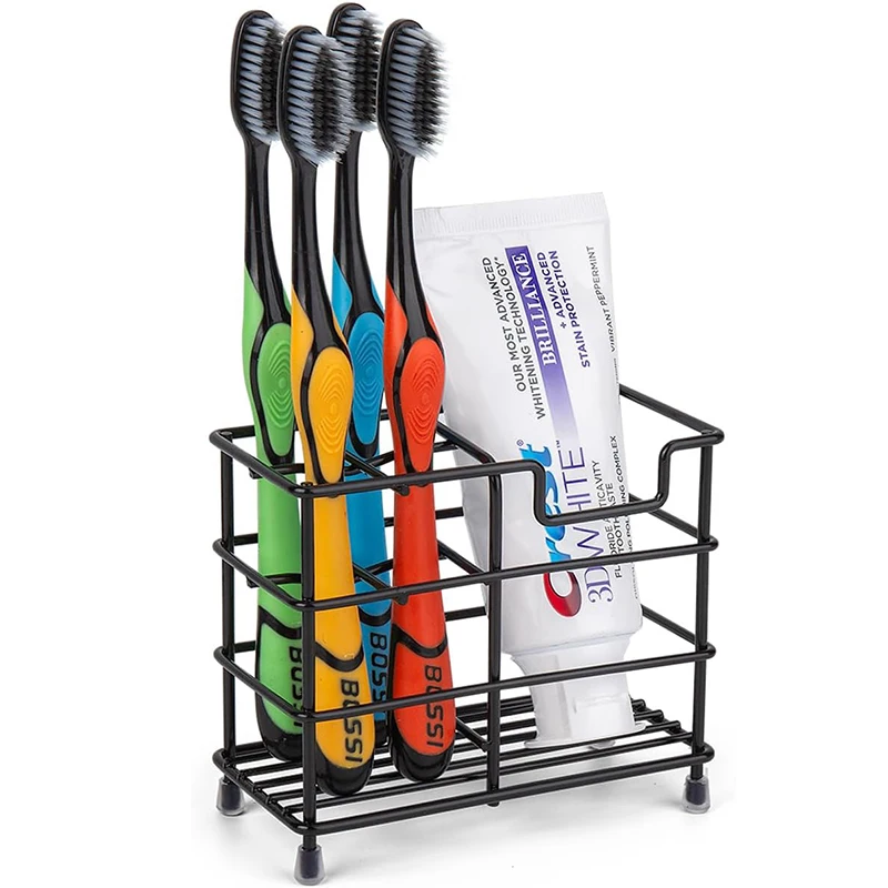Toothbrush Holder for Bathrooms Stainless Steel Bathroom Black Toothbrush and Toothpaste Holder
Toothbrush Holder for Bathrooms Stainless Steel Bathroom Black Toothbrush and Toothpaste Holder