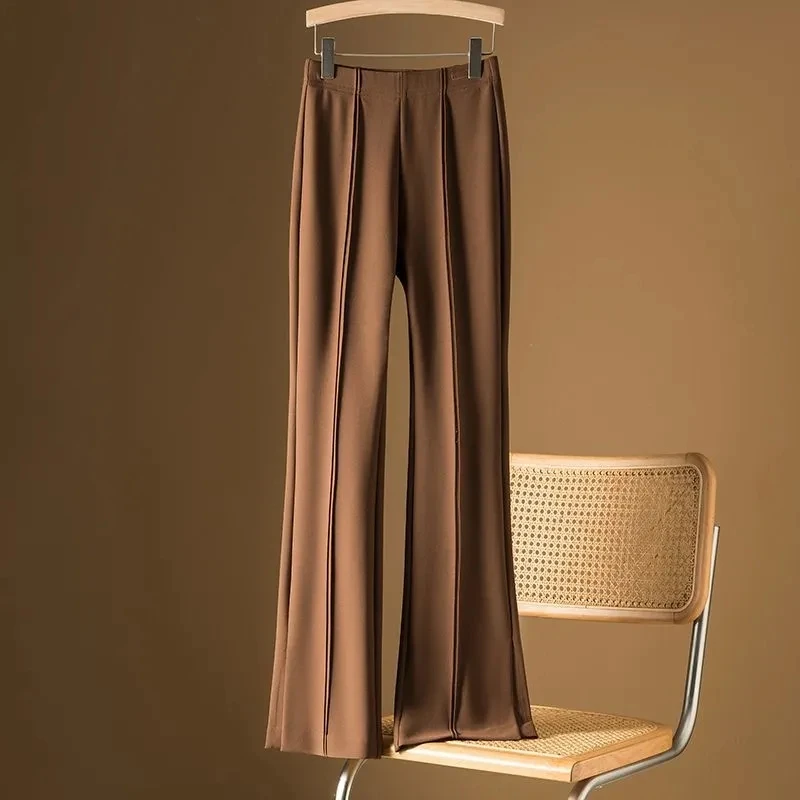 Micro Bell-Bottom Trousers Female Autumn High-Waisted Lean Pleat Design Sense Open Casual Mop Horseshoe Pants Clothes For Women
Micro Bell-Bottom Trousers Female Autumn High-Waisted Lean Pleat Design Sense Open Casual Mop Horseshoe Pants Clothes For Women