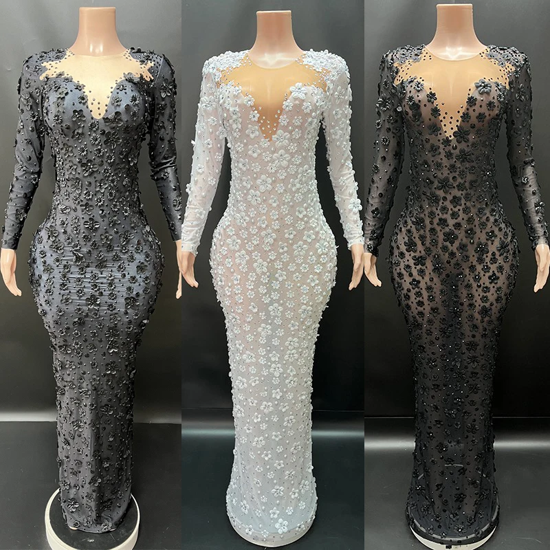 Full Flower Rhinestones Festival Dress Women Singer Evening Outfits Jazz Dance Costume Stage Catwalk Party Dresses XS10415
Full Flower Rhinestones Festival Dress Women Singer Evening Outfits Jazz Dance Costume Stage Catwalk Party Dresses XS10415