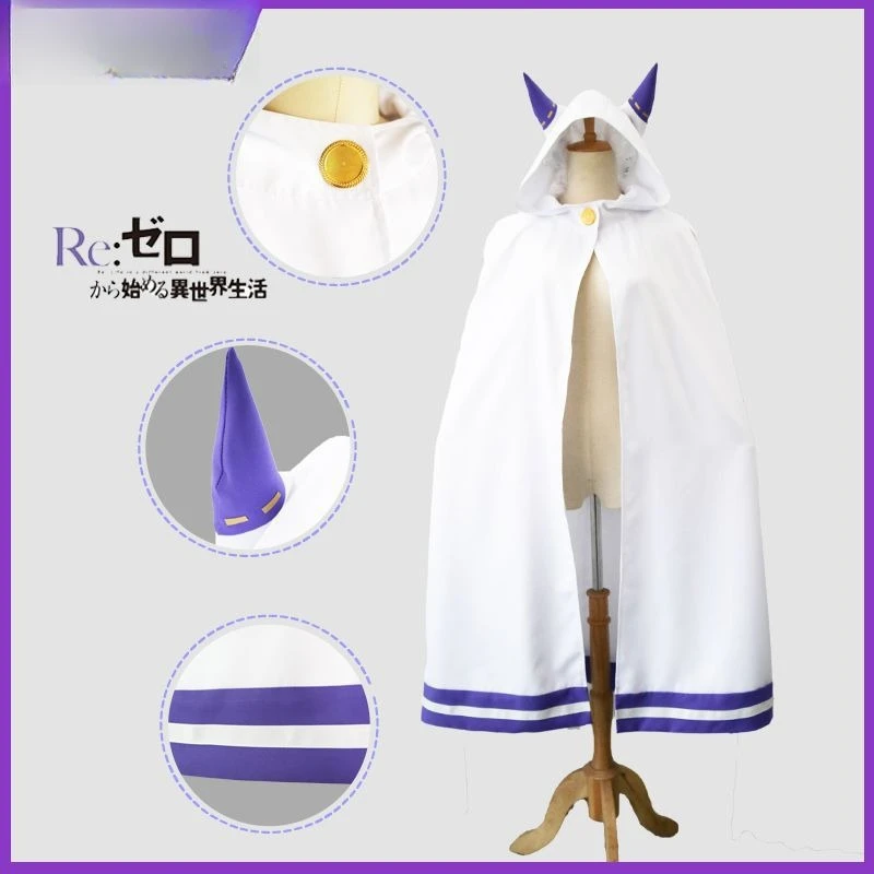 Re's Life in A Different World From Scratch Emilia Cosplay Ear Cloak Cape Y2k Fashion Toys Anime Cartoon Frind Kawaii
Re's Life in A Different World From Scratch Emilia Cosplay Ear Cloak Cape Y2k Fashion Toys Anime Cartoon Frind Kawaii