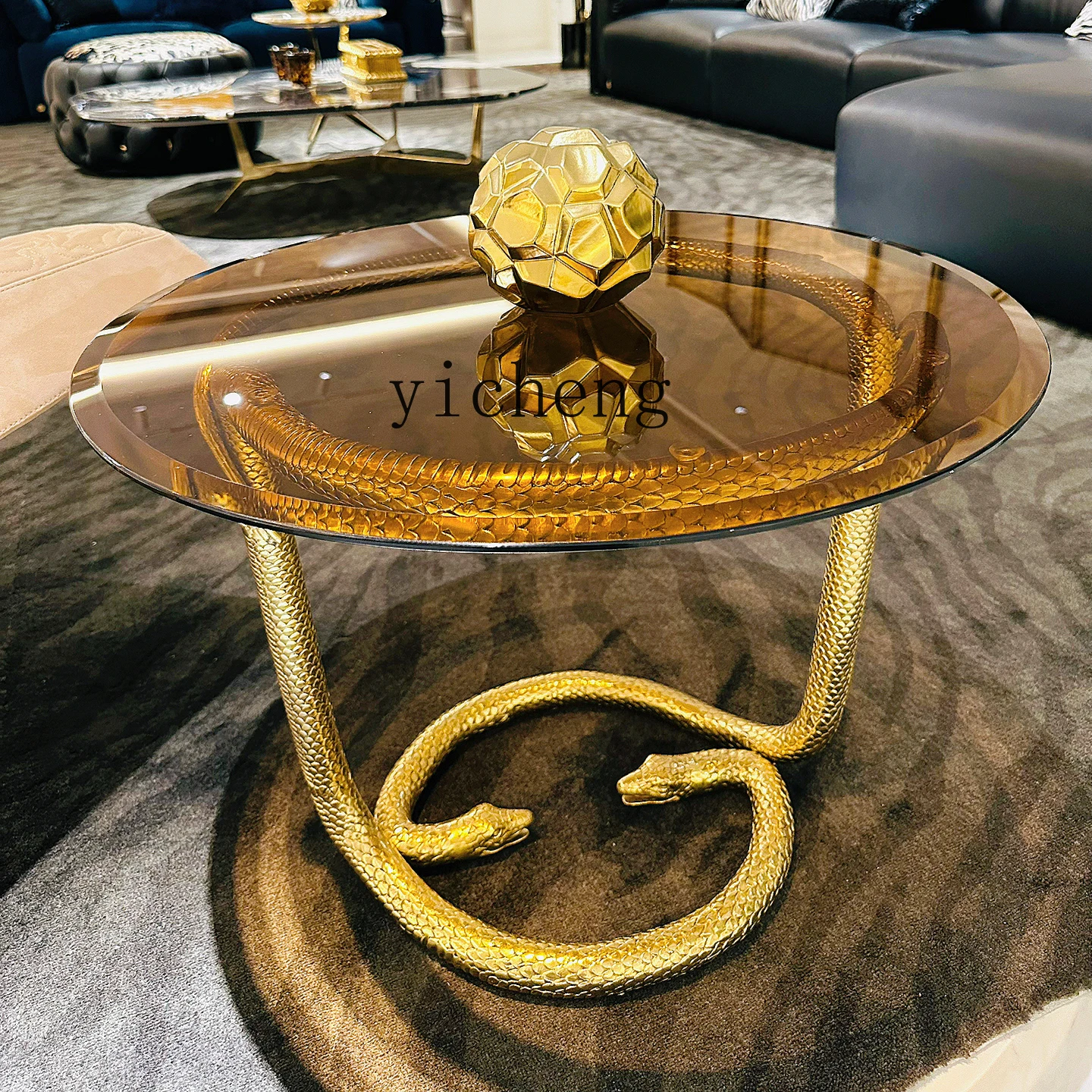 LSL Italian Style Light Luxury Snake-Shaped Round Coffee Table Creative Snake Head Corner Table for Living Room Home Use
LSL Italian Style Light Luxury Snake-Shaped Round Coffee Table Creative Snake Head Corner Table for Living Room Home Use