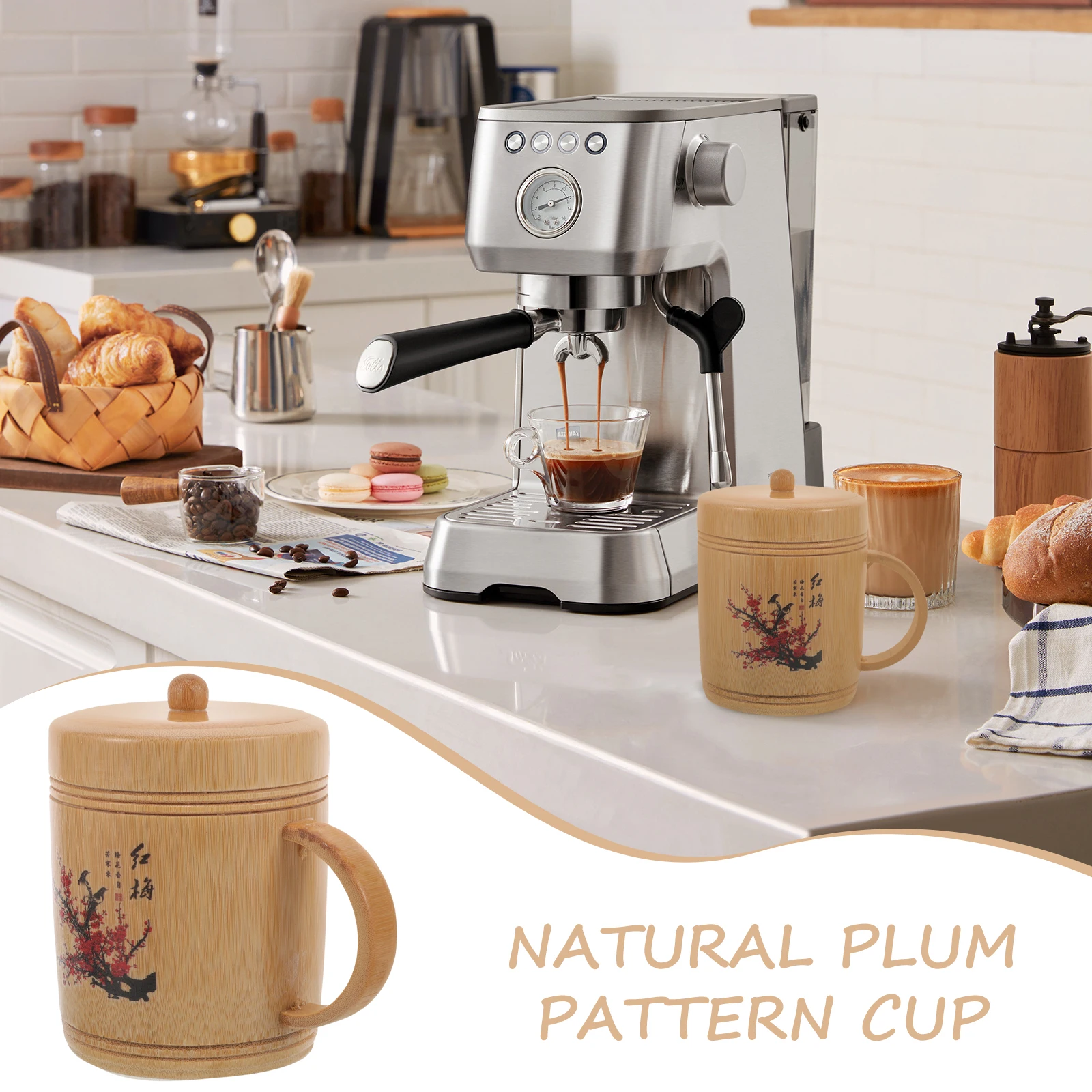 Bamboo Water Cup Tea Coffee Mug with Handle Multi-Functional Hot Drink Cup for Home Office Outdoor Coffee Beer Juice
Bamboo Water Cup Tea Coffee Mug with Handle Multi-Functional Hot Drink Cup for Home Office Outdoor Coffee Beer Juice