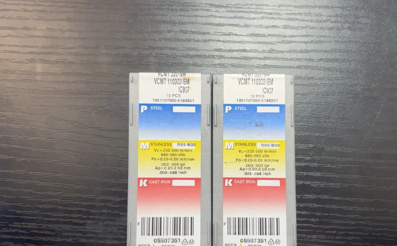 Hard alloy cutting blades VCMT110302-SM IC907
Hard alloy cutting blades VCMT110302-SM IC907