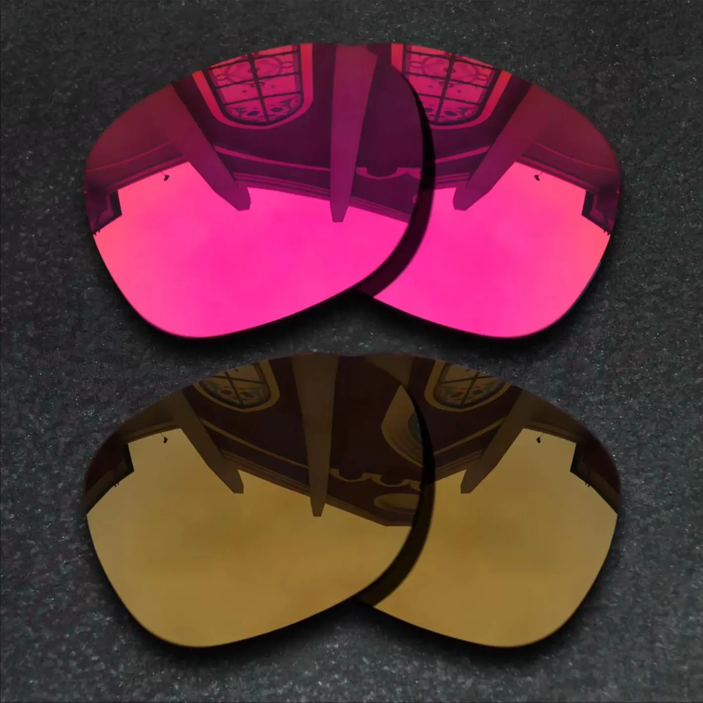 Violet Red&Bronze Copper Sunglasses Polarized Replacement Lenses for Oakley Garage Rock
Violet Red&Bronze Copper Sunglasses Polarized Replacement Lenses for Oakley Garage Rock