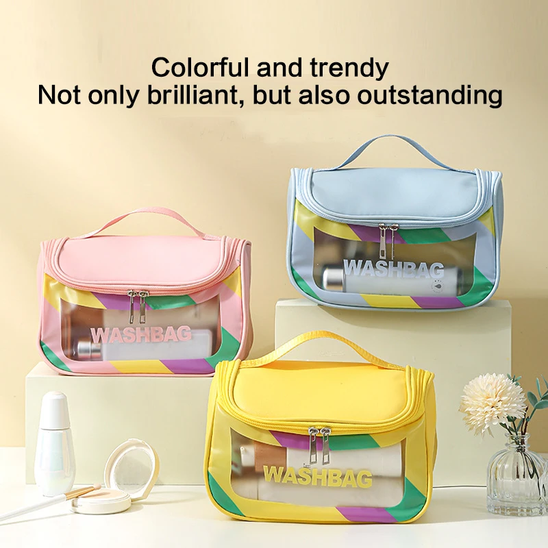 Makeup Storage Bag Multifunctional Travel Outdoor Makeup Bag PU Visible Colorful Waterproof Large Capacity Portable Bag
Makeup Storage Bag Multifunctional Travel Outdoor Makeup Bag PU Visible Colorful Waterproof Large Capacity Portable Bag
