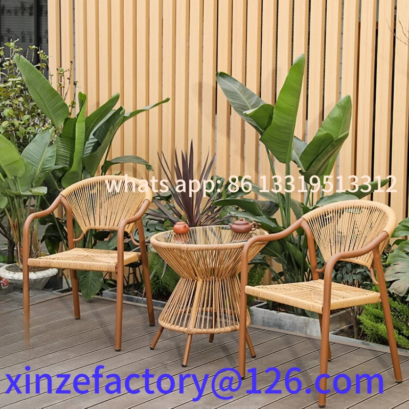 Customizable outdoor balcony garden tea rattan chair outdoor leisure table and chair combination
Customizable outdoor balcony garden tea rattan chair outdoor leisure table and chair combination