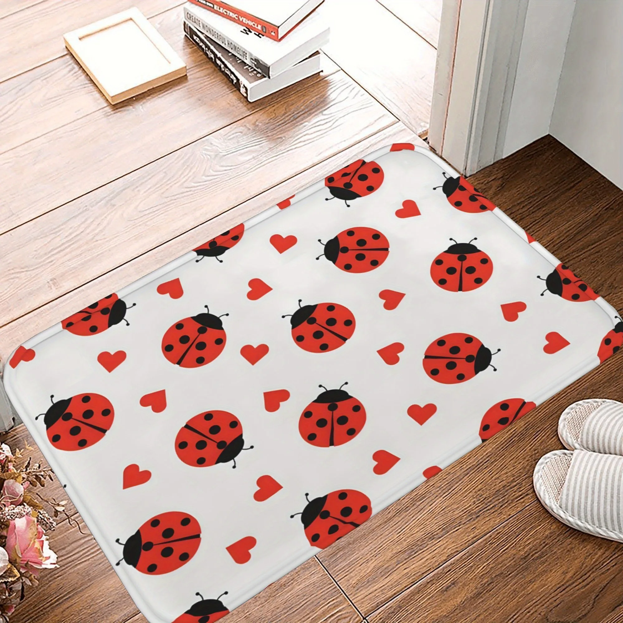 1PC Ladybug Pattern Kitchen Rug Non-Slip Door Mat Pop design Bathroom Rug Bath Mat Carpet for Home Sink Laundry Decoreeree
1PC Ladybug Pattern Kitchen Rug Non-Slip Door Mat Pop design Bathroom Rug Bath Mat Carpet for Home Sink Laundry Decoreeree