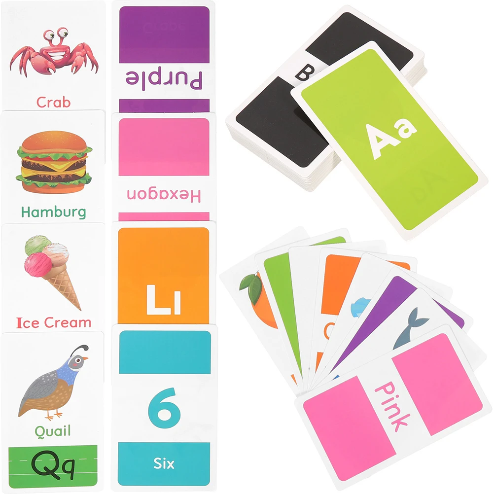 58 Sheets Anti Glare Flashcards Early Childhood Education Sensory Toys Cognitive Learning Cartoon Animal Plaything
58 Sheets Anti Glare Flashcards Early Childhood Education Sensory Toys Cognitive Learning Cartoon Animal Plaything