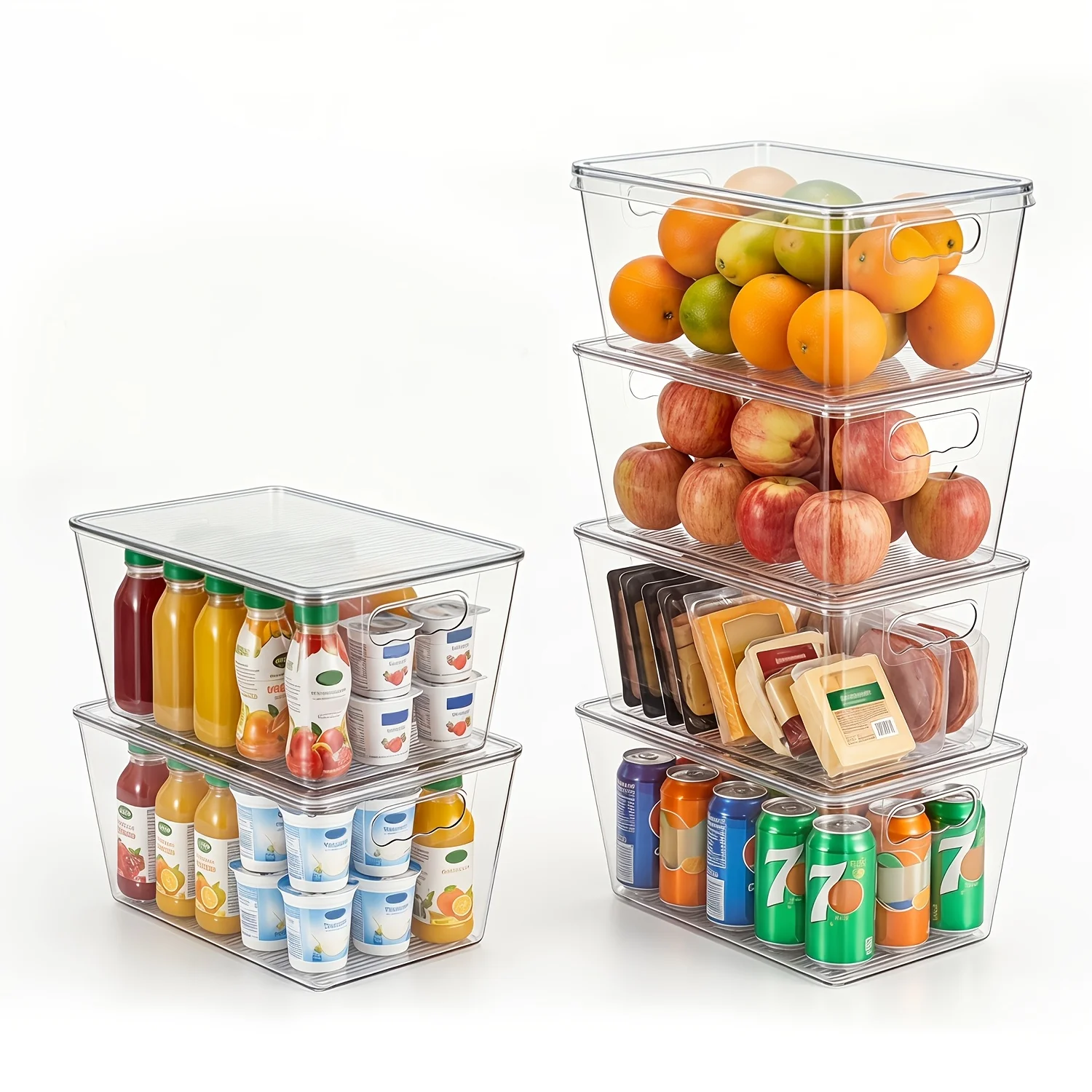 us6 Pack Clear Stackable Storage Bins with Lids, Medium Plastic Containers with Handle for Pantry Organizer And Storage, Perfect for Kitchen, Fridge, Cabinet, Closet, Bathroom Organizationd
us6 Pack Clear Stackable Storage Bins with Lids, Medium Plastic Containers with Handle for Pantry Organizer And Storage, Perfect for Kitchen, Fridge, Cabinet, Closet, Bathroom Organizationd