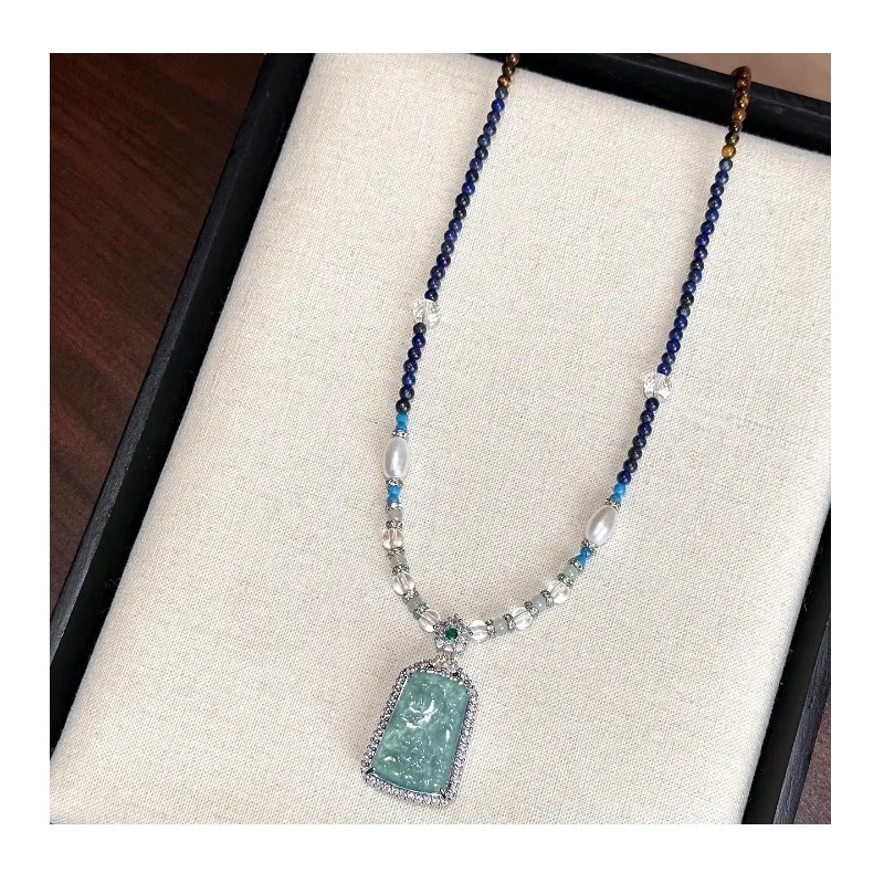 New Blue Jadeite No Matter Brand Imitation Pearl White Crystal Necklace Women's Light Luxury High Sense Exquisite Versatile Coll
New Blue Jadeite No Matter Brand Imitation Pearl White Crystal Necklace Women's Light Luxury High Sense Exquisite Versatile Coll