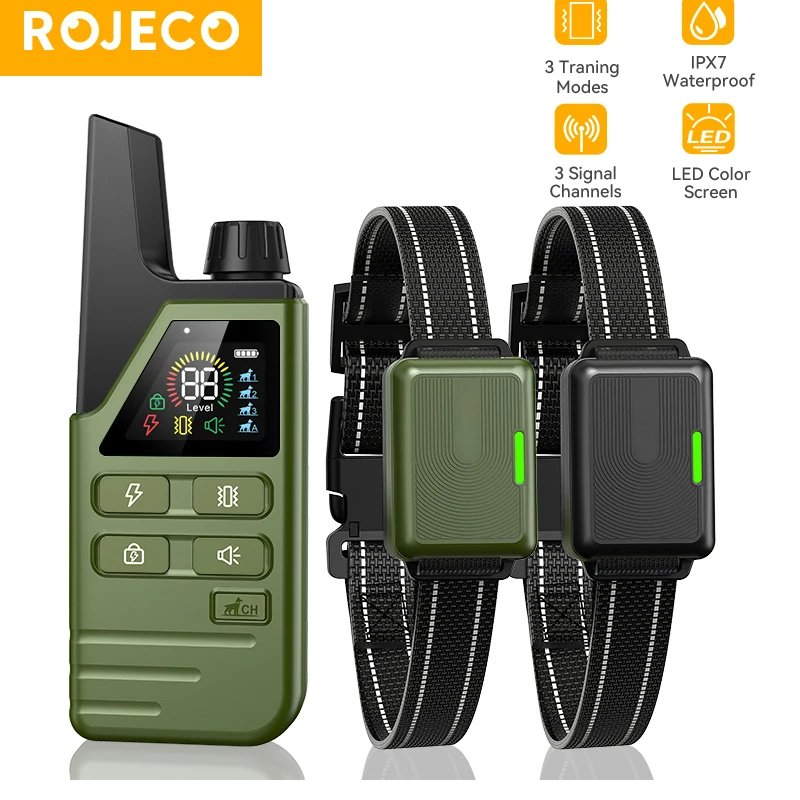 Rechargeable Electric Dog Training Collar with Remote Control – Stop Bark Control for Pet Dog & Puppy, Shock Collar
Rechargeable Electric Dog Training Collar with Remote Control – Stop Bark Control for Pet Dog & Puppy, Shock Collar