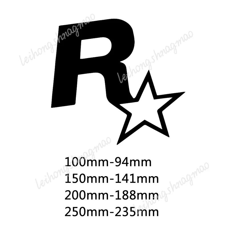R Star Decorative Car Stickers Game GTA5 Flying Car Stickers Rearview Mirror Notebook Motorcycle Decorative Vinyl Stickers
R Star Decorative Car Stickers Game GTA5 Flying Car Stickers Rearview Mirror Notebook Motorcycle Decorative Vinyl Stickers
