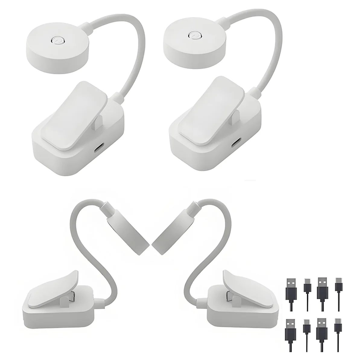 NEW 4pcs Rechargeable Book Light Bulk for Reading in Bed,3 Color Temperature Reading Light,Adjustable Brightness
NEW 4pcs Rechargeable Book Light Bulk for Reading in Bed,3 Color Temperature Reading Light,Adjustable Brightness