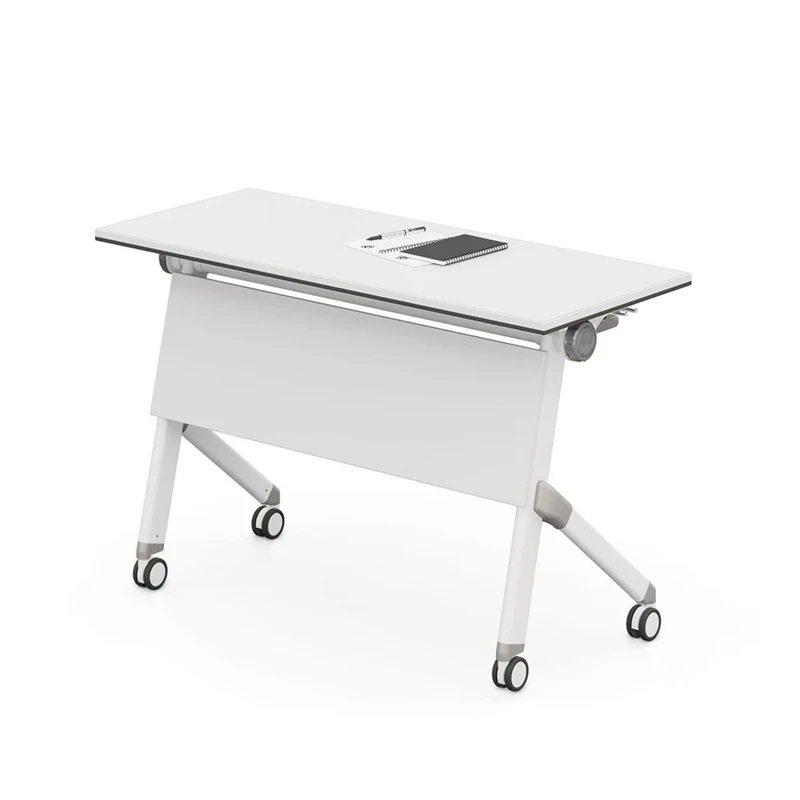 #¥Sleek White Foldable Training Table Minimalist Style Easy to Match for Standing & Sitting Training Sessions in Corporate
#¥Sleek White Foldable Training Table Minimalist Style Easy to Match for Standing & Sitting Training Sessions in Corporate