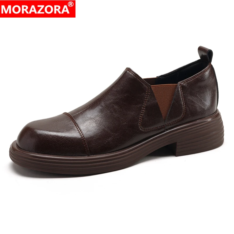 MORAZORA Plus Size 34-42 New Genune Leather Shoes Women Oxfords Slip On Spring Summer Ladies Office Dress Shoes Fashion Footwear
MORAZORA Plus Size 34-42 New Genune Leather Shoes Women Oxfords Slip On Spring Summer Ladies Office Dress Shoes Fashion Footwear