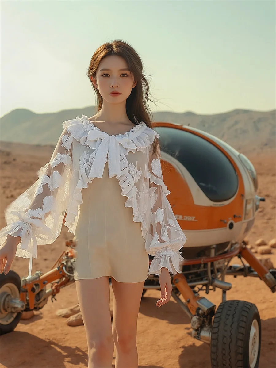 Ruched Ruffled Puff Sleeve Jackets For Woman Top Women Autumn Single-Breasted Fashion Nightclub Hiking Sweet Sherpa Flared Cute
Ruched Ruffled Puff Sleeve Jackets For Woman Top Women Autumn Single-Breasted Fashion Nightclub Hiking Sweet Sherpa Flared Cute