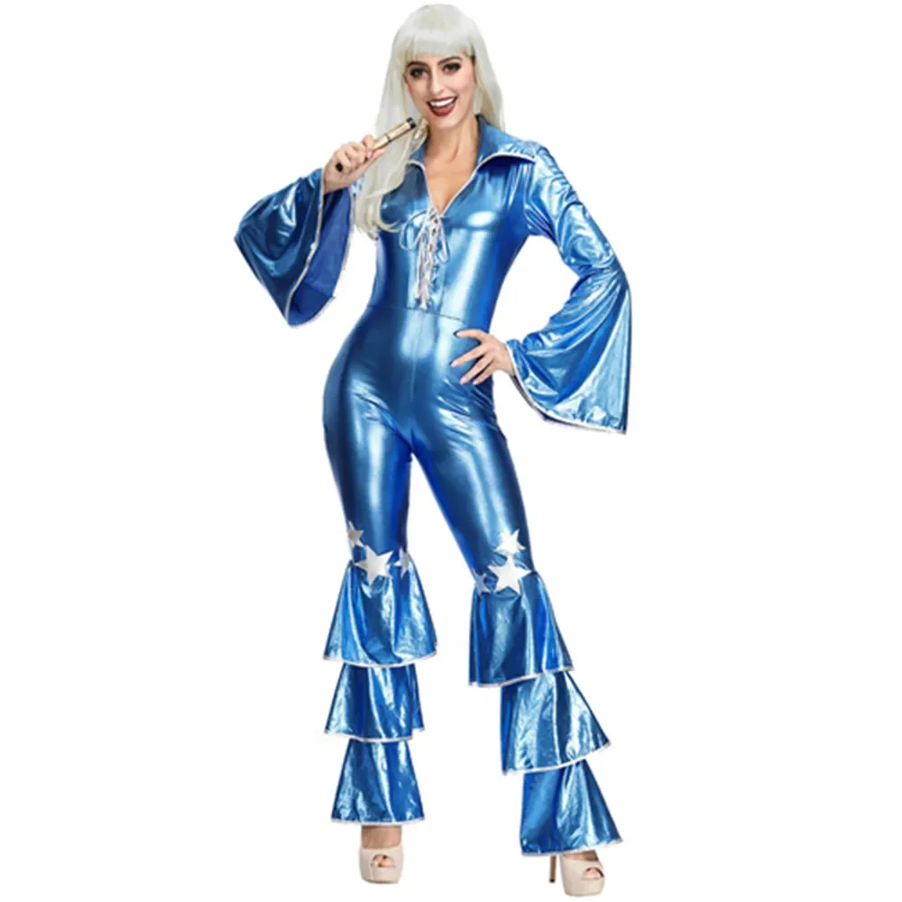 Carnival Party Halloween Retro 60s 70s Hippie Costume Women Adult Rock Disco Singer Jumpsuit Sexy Hippie Cosplay Fancy Dress Up
Carnival Party Halloween Retro 60s 70s Hippie Costume Women Adult Rock Disco Singer Jumpsuit Sexy Hippie Cosplay Fancy Dress Up