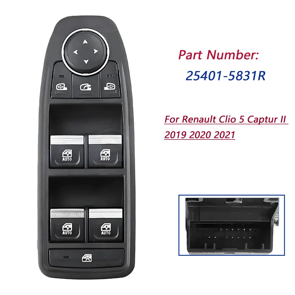 25401-5831R 254015831R Для Renault Clio 5 Captur II 2019 2020 2021 Главный переключатель управления стеклоподъемниками для левой стороны (сторона водителя)
25401-5831R 254015831R Для Renault Clio 5 Captur II 2019 2020 2021 Главный переключатель управления стеклоподъемниками для левой стороны (сторона водителя)