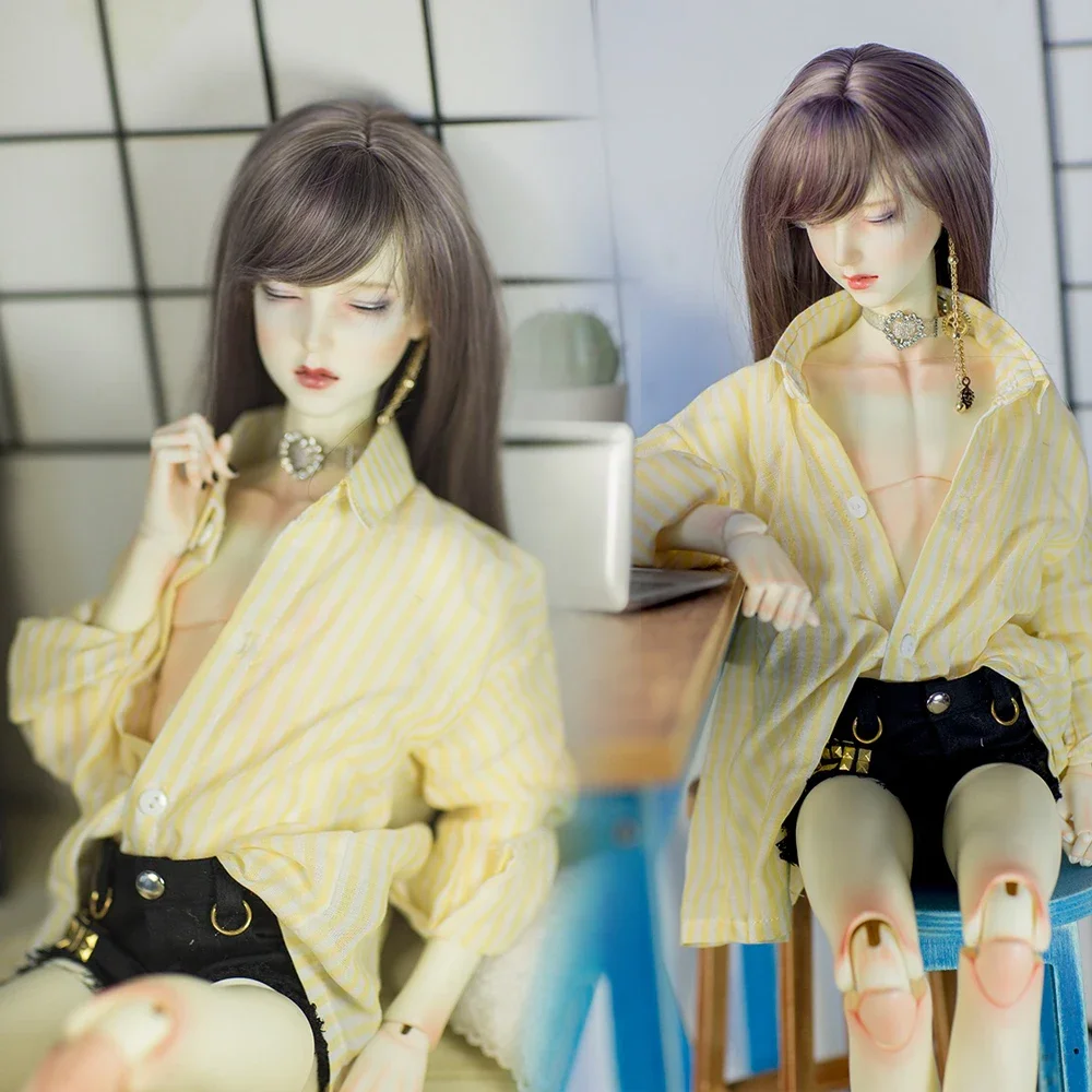 D04-B364 Children handmade toy BJD/SD doll clothes 1/4 1/3 SD17 uncle Yellow striped shirt 1pcs
D04-B364 Children handmade toy BJD/SD doll clothes 1/4 1/3 SD17 uncle Yellow striped shirt 1pcs