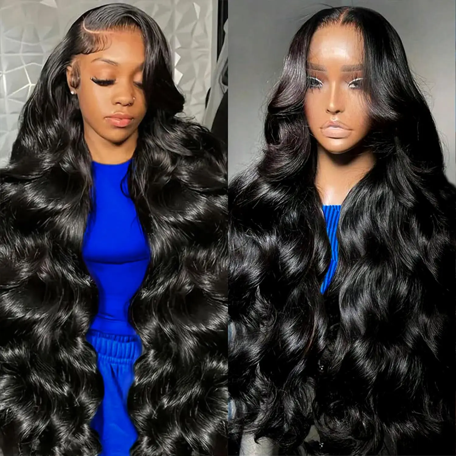 Body Wave Human Hair Wigs 13x6 HD Transparent Lace Frontal Wigs Preplucked 30 Inch Black 13x4 Brazilian Hair Wigs for Women
Body Wave Human Hair Wigs 13x6 HD Transparent Lace Frontal Wigs Preplucked 30 Inch Black 13x4 Brazilian Hair Wigs for Women