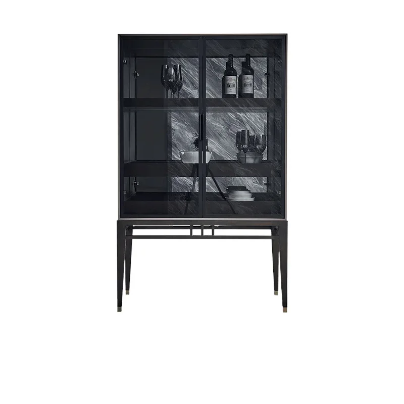 1Italian minimalist wine cabinet glass cabinet against the wall modern light luxury small restaurant side cabinet
1Italian minimalist wine cabinet glass cabinet against the wall modern light luxury small restaurant side cabinet