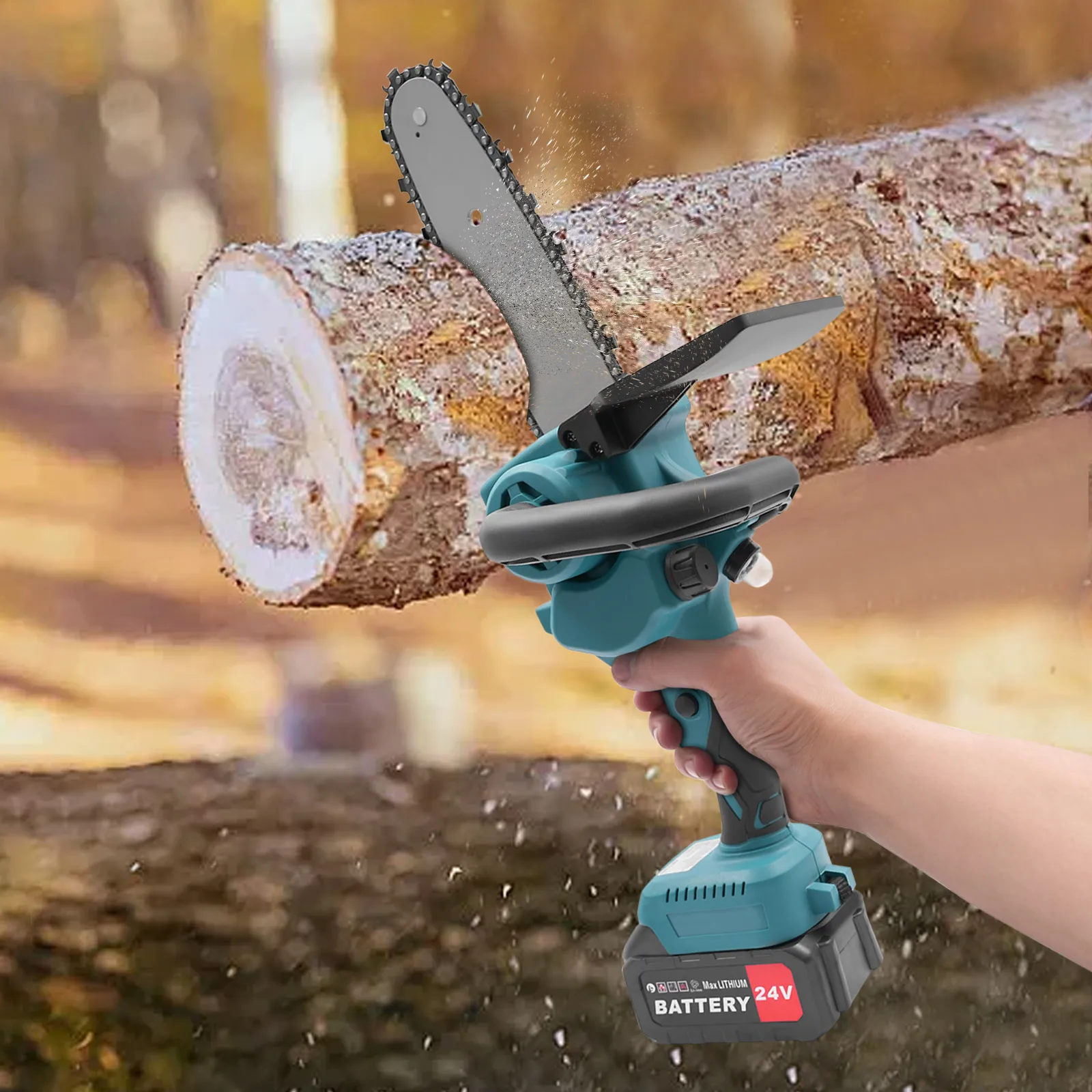 8 Inch Cordless Electric Chainsaw Cordless Mini Chainsaw Portable One-Handed Chain Saw with Safety Lock for Garden Tree Trimming
8 Inch Cordless Electric Chainsaw Cordless Mini Chainsaw Portable One-Handed Chain Saw with Safety Lock for Garden Tree Trimming