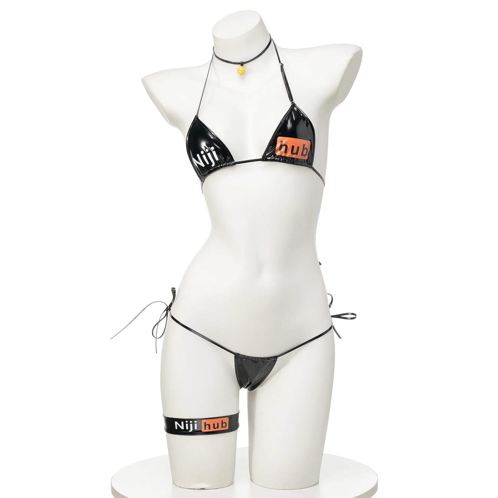 Anime Niji Bikini Swimsuit Cosplay Women Patent Leather Underwear Set Costume Sexy Bikini set
Anime Niji Bikini Swimsuit Cosplay Women Patent Leather Underwear Set Costume Sexy Bikini set