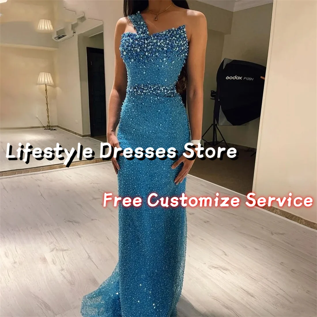 One-Shoulder Beadings Luxury Evening Dresses 2024 Floor-Length Prom Gown Sleeveless Wedding Party Dress فساتين سهرة
One-Shoulder Beadings Luxury Evening Dresses 2024 Floor-Length Prom Gown Sleeveless Wedding Party Dress فساتين سهرة