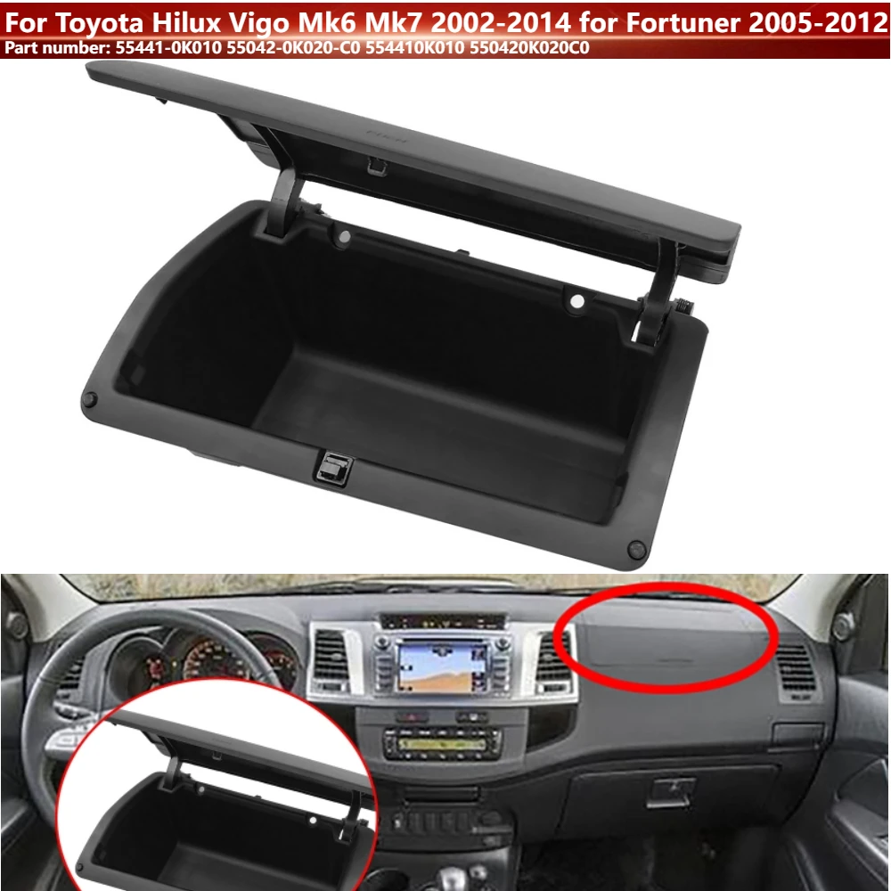 Car Dashboard Glove Box Upper Instrument Panel Storage 554410K010 For Toyota Hilux Vigo Mk6 Mk7 2002-14 for Fortuner 2005-12
Car Dashboard Glove Box Upper Instrument Panel Storage 554410K010 For Toyota Hilux Vigo Mk6 Mk7 2002-14 for Fortuner 2005-12
