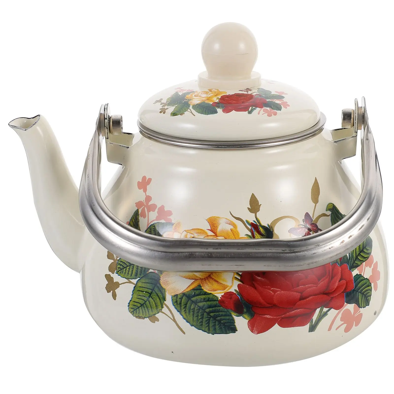 Retro Enamel Stovetop Enamel Tea Kettle Kettle with Strainer Kitchen Tea Pot Flower Design Kitchen Accessories
Retro Enamel Stovetop Enamel Tea Kettle Kettle with Strainer Kitchen Tea Pot Flower Design Kitchen Accessories