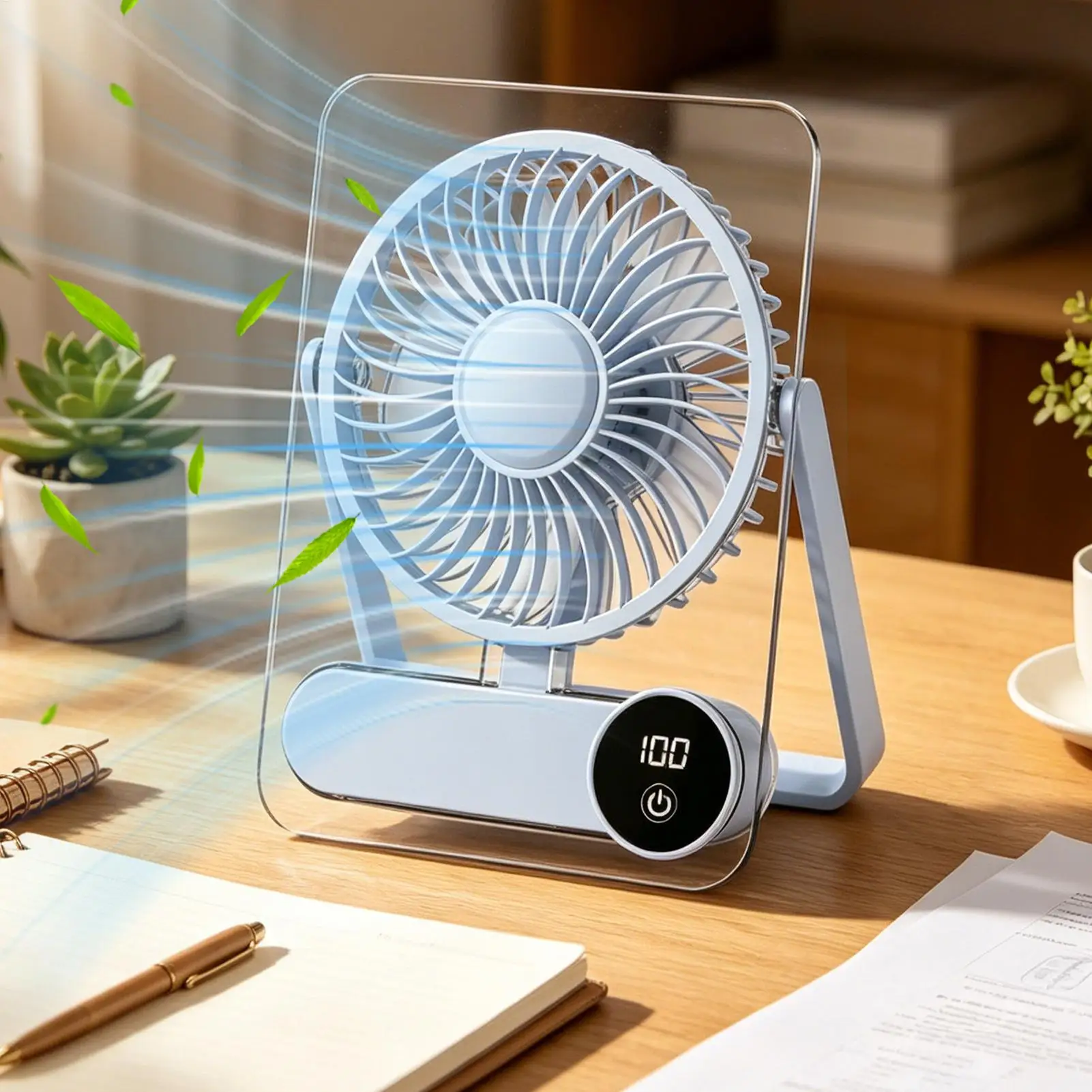 Small Desk Fan Quiet Adjustable 100 Speeds 1200mAh Rechargeable Silent Tabletop Fan For Home Office Bedroom Sleep Nap Travel
Small Desk Fan Quiet Adjustable 100 Speeds 1200mAh Rechargeable Silent Tabletop Fan For Home Office Bedroom Sleep Nap Travel