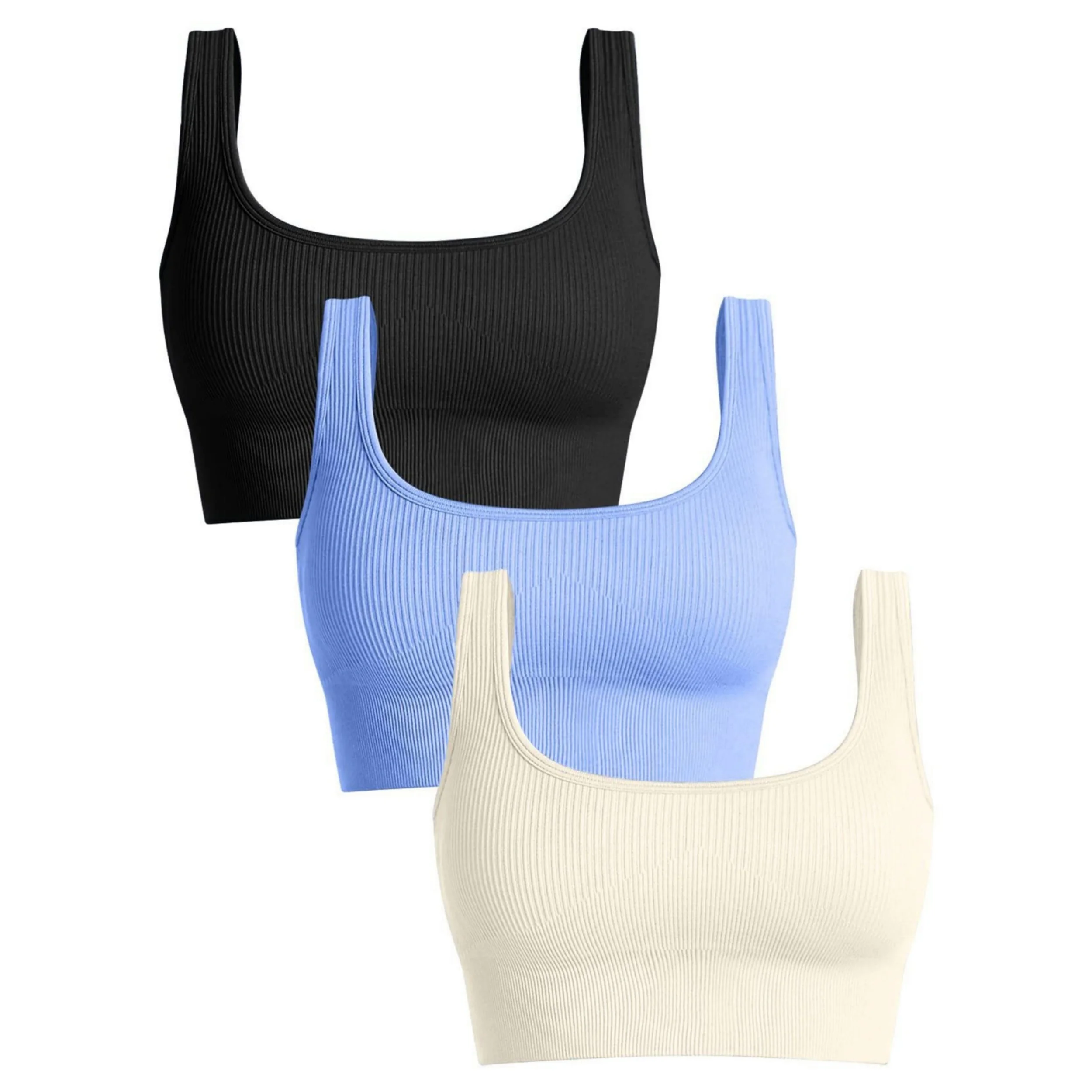 Women'S Ribbed Seamless Sports Bralettes, High Stretch Knit Fabric, Solid Color, with Removable Pads for All Seasons
Women'S Ribbed Seamless Sports Bralettes, High Stretch Knit Fabric, Solid Color, with Removable Pads for All Seasons