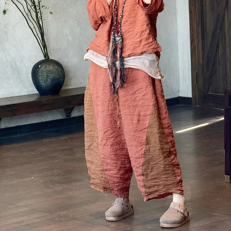 Women Linen Ramie Casual Wide Leg Pants New Arrival 2026 Summer Thin Breathable Patchwork Color Loose Female Ankle-length Pants
Women Linen Ramie Casual Wide Leg Pants New Arrival 2026 Summer Thin Breathable Patchwork Color Loose Female Ankle-length Pants