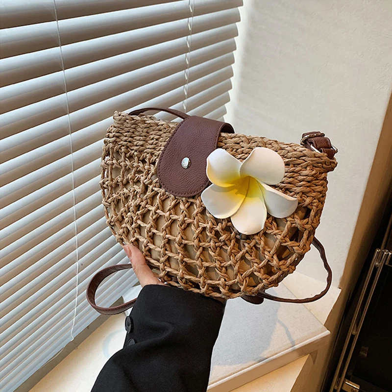 Ladies Crochet Shoulder Bag with Adjustable Strap Semicircle Straw Handbag Knitting Crossbody Bag Travel Vacation Commute Bag
Ladies Crochet Shoulder Bag with Adjustable Strap Semicircle Straw Handbag Knitting Crossbody Bag Travel Vacation Commute Bag