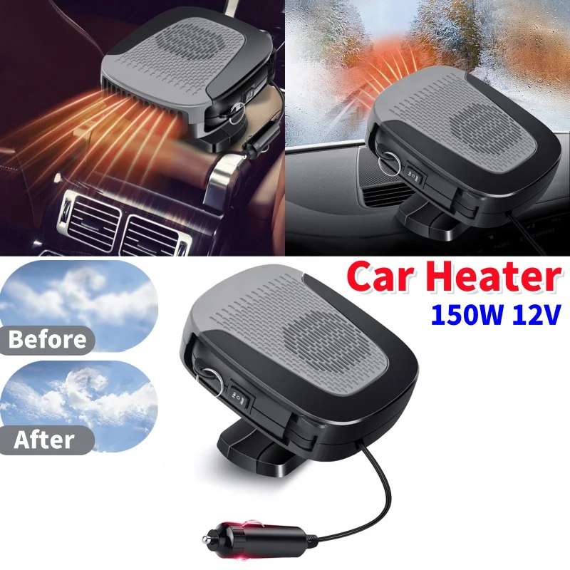 12V 150W Car Heater 2 in 1 Heating & Cooling Fan Universal Windshield Defogger
12V 150W Car Heater 2 in 1 Heating & Cooling Fan Universal Windshield Defogger