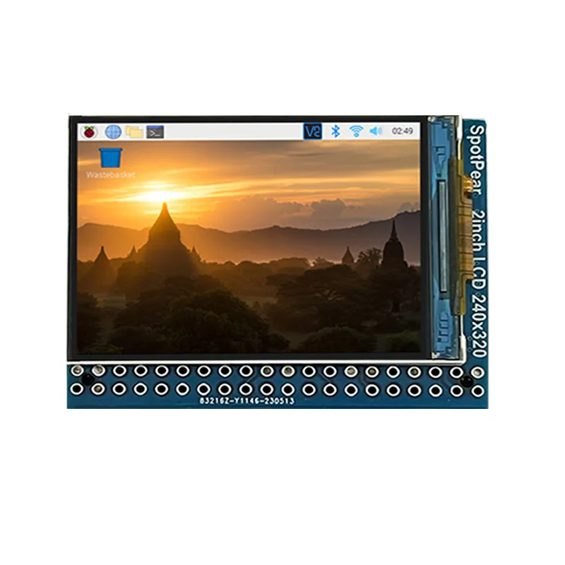 Raspberry Pi 2inch LCD 240×320 IPS Display Screen onboard speaker support audio playback
Raspberry Pi 2inch LCD 240×320 IPS Display Screen onboard speaker support audio playback