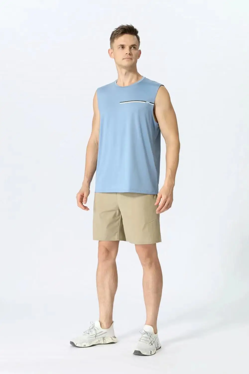 Summer Outdoor Sports Quick Drying Clothes Men's Fitness Running Breathable Top Basketball Loose Sleeveless Round Neck Tank Top
Summer Outdoor Sports Quick Drying Clothes Men's Fitness Running Breathable Top Basketball Loose Sleeveless Round Neck Tank Top