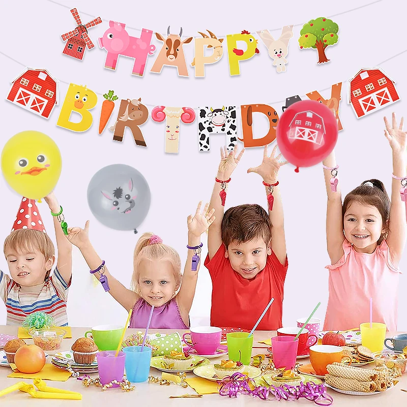 Farm Birthday Party Banner Garland Cartoon Animals Balloon Kids Birthday Party Decor Children's Day Baby Shower Decor Supplies
Farm Birthday Party Banner Garland Cartoon Animals Balloon Kids Birthday Party Decor Children's Day Baby Shower Decor Supplies